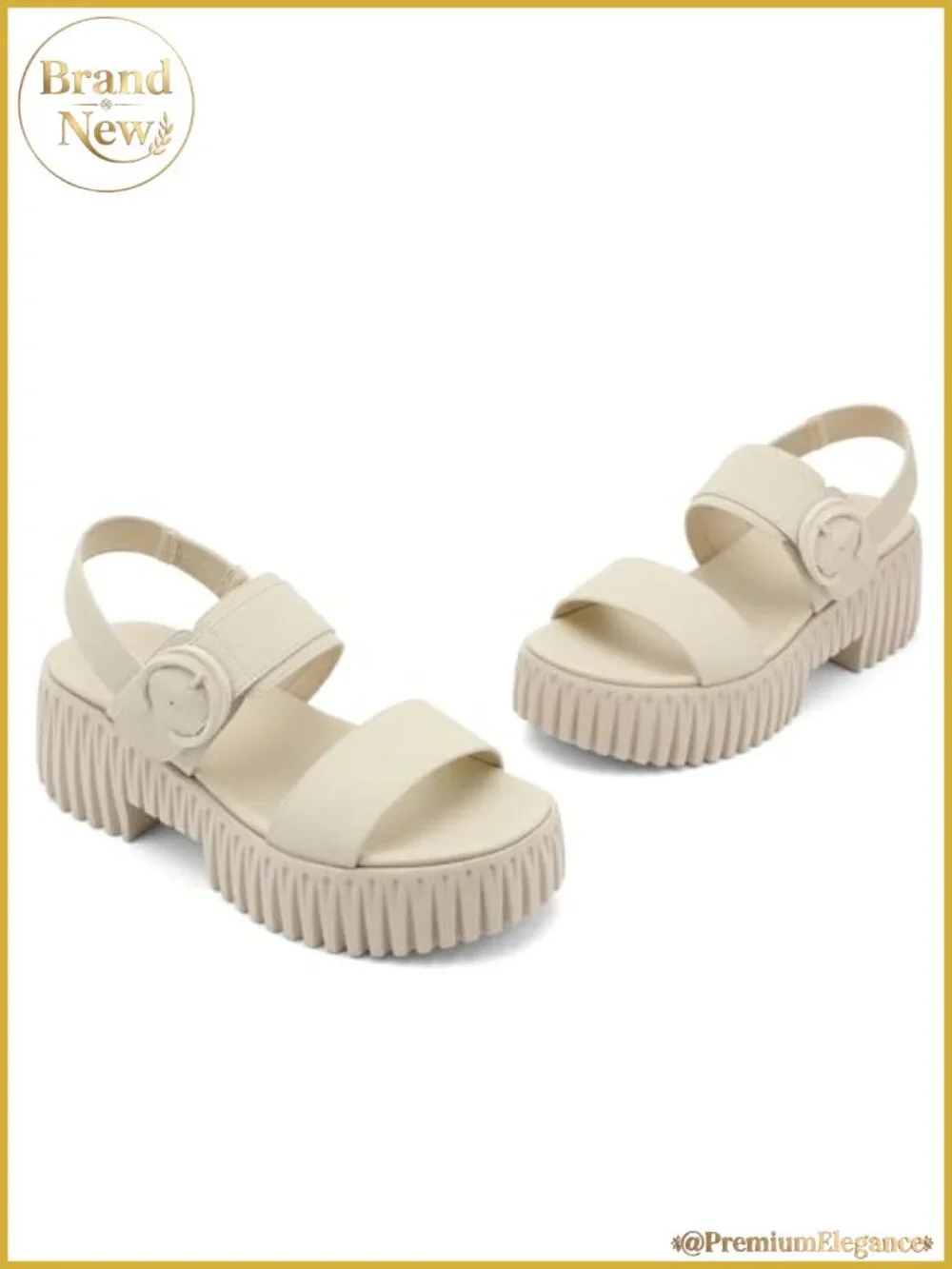 Womens Platform Sandals Chunky Wedge Heel Arch Support Comfortable
